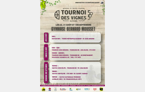 Tournoi des Vignes ASM Basket - Le Programme