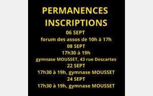 Permanence inscriptions