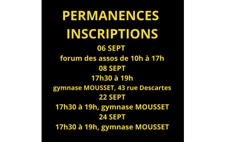 Permanence inscriptions