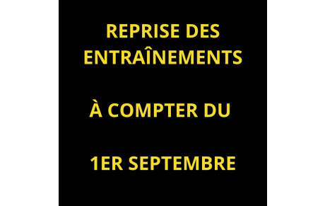 1er  Septembre, C'est l'heure de la Reprise!